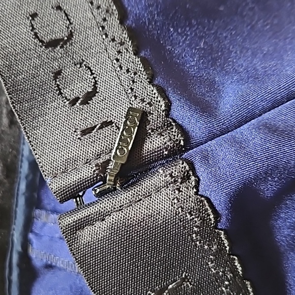 Gucci Dark Blue Black Band Zip Up Pant Slacks Leggings Tights Sz. 40 - Picture 6 of 13